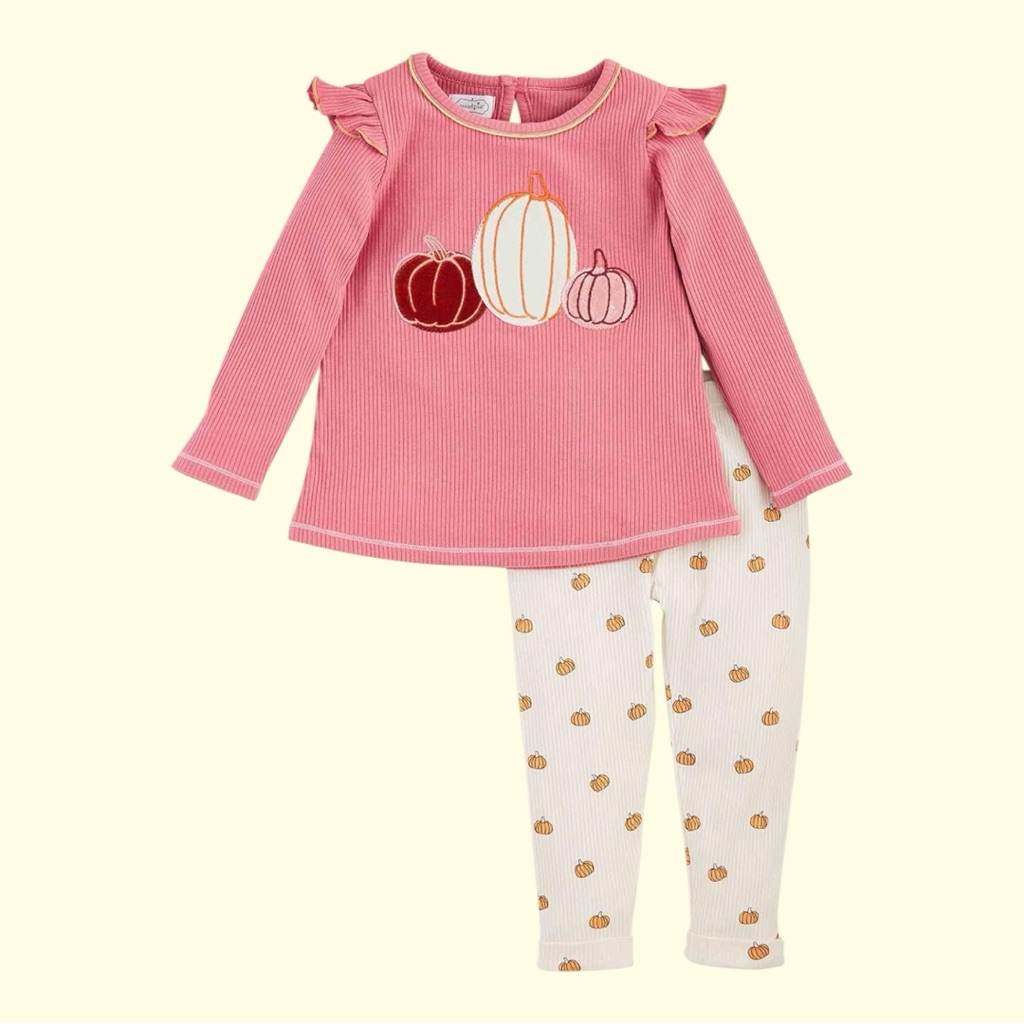 Mud Pie Baby Girls Pumpkin Patch Tunic And Legging Set